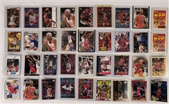 Michael Jordan Collection of 255 Basketball & Baseball Cards w/Rookies