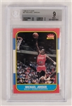 Fleer 1986-87 Basketball Card & Sticker Set w/ Michael Jordan BGS 9 MINT Rookie Card