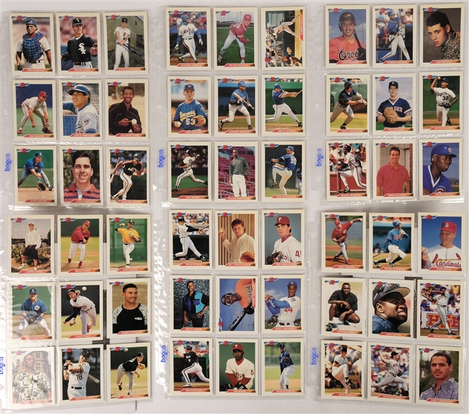 Vintage 1992 Bowman Baseball Partial Card Set  