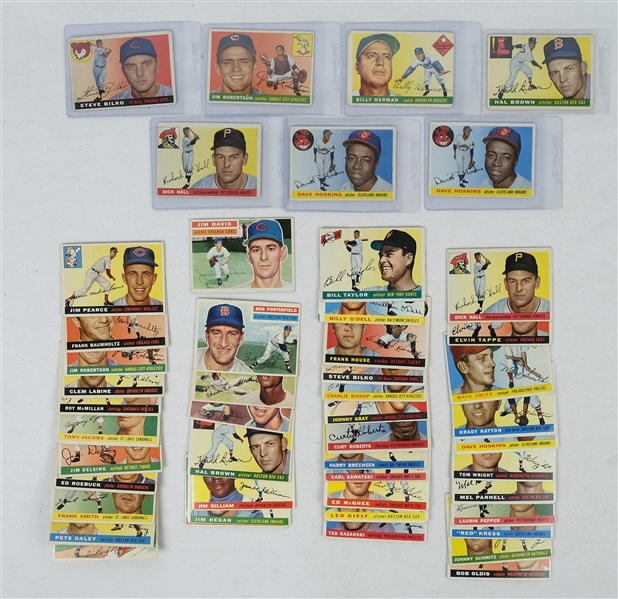 Collection of 1955 Topps Baseball Cards 