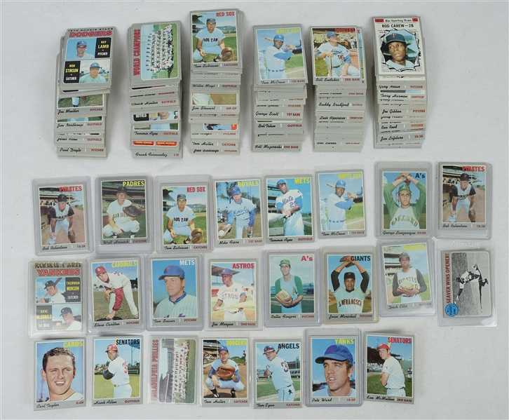 Collection of 1970 Topps Baseball Cards w/Thurman Munson Rookie Card