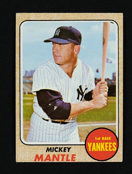 Mickey Mantle 1968 Topps Baseball Card