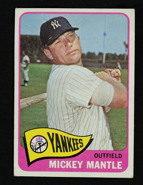 Mickey Mantle 1965 Topps Baseball Card