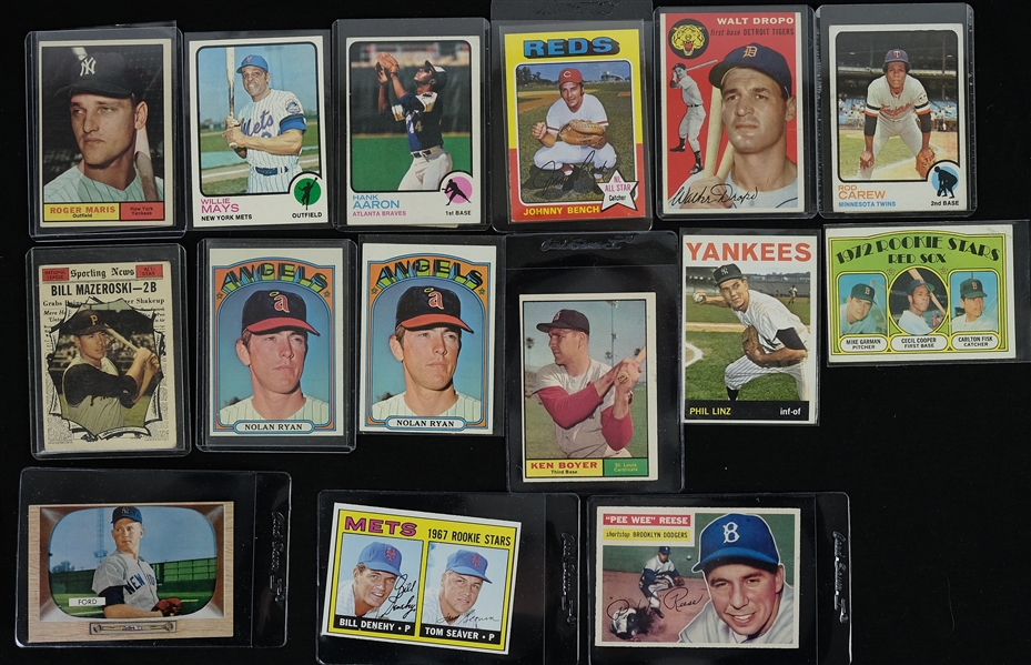 Vintage Topps Baseball Card Collection w/Tom Seaver & Carlton Fisk Rookie Cards