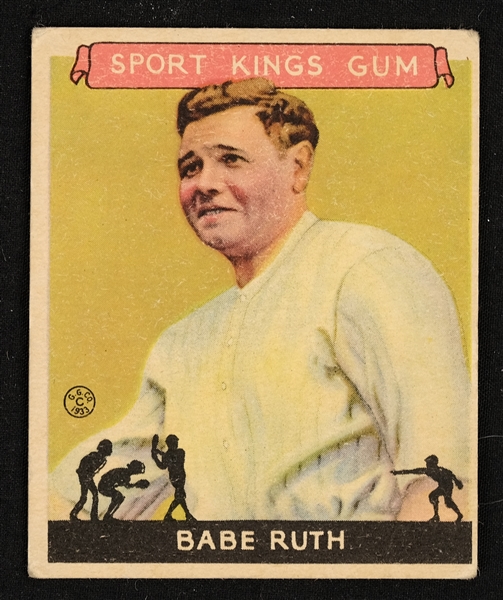 Babe Ruth 1933 Goudey Sport Kings Card #2