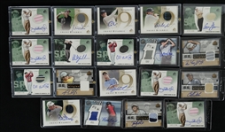 Extensive Game Used & Autographed Golf Card Collection