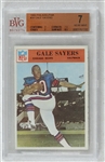 Gale Sayers 1966 Philadelphia Rookie Football Card #38 BVG 7 NM Beckett