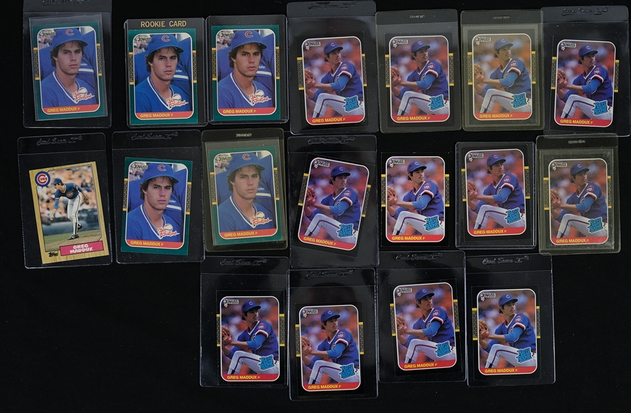 Greg Maddux Rookie Baseball Card Collection