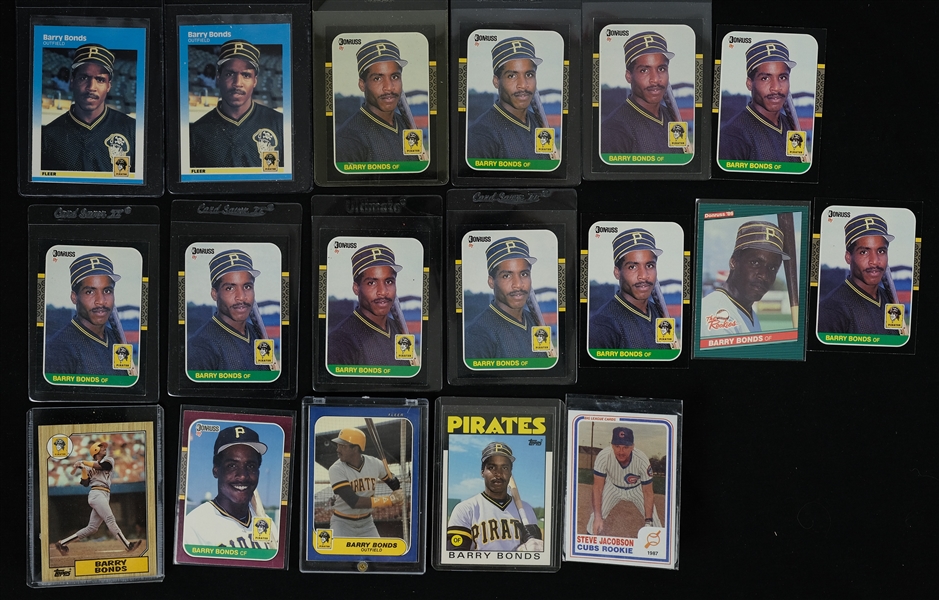 Barry Bonds Rookie Baseball Card Collection