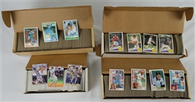 Lot of 4 Hand Collated Baseball Card Sets