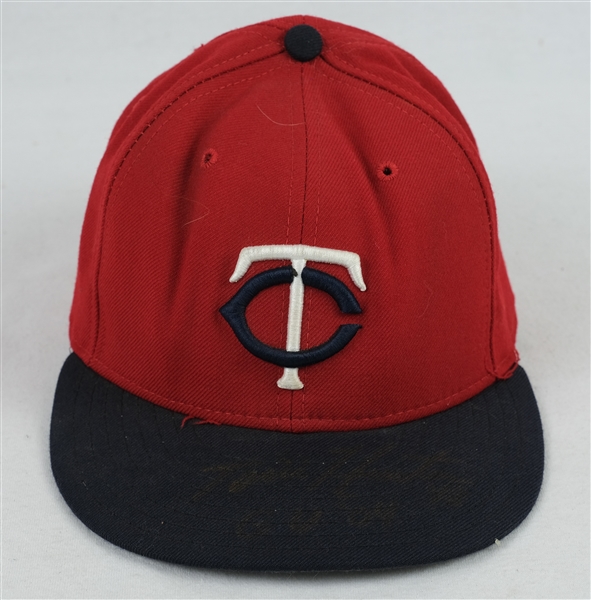 Torii Hunter 2004 Minnesota Twins Game Used & Autographed Hat