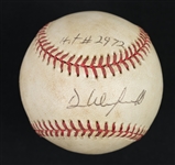 Dave Winfield Hit #2972 Game Used & Autographed Baseball JSA