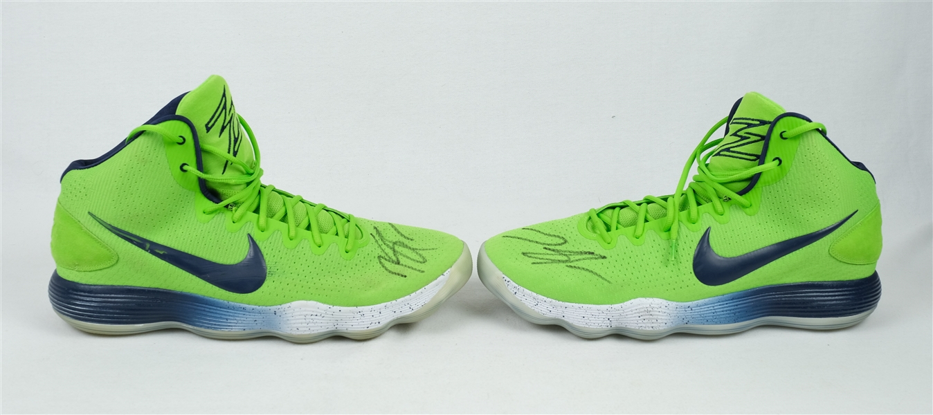 Karl-Anthony Towns Minnesota Timberwolves Game Used & Autographed Shoes JSA