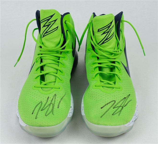 Karl-Anthony Towns Minnesota Timberwolves Game Used & Autographed Shoes JSA