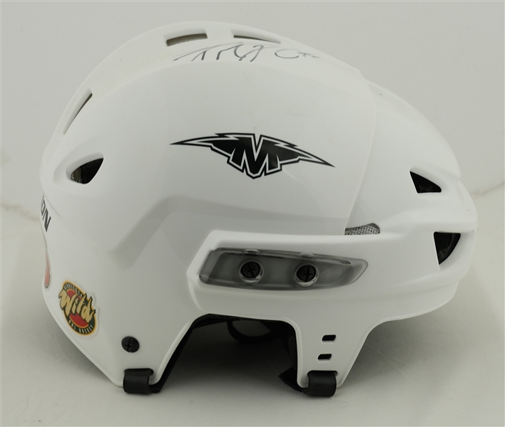 Pierre-Marc Bouchard Autographed 
Minnesota Wild Helmet