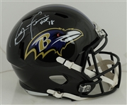 Ray Lewis Autographed Baltimore Ravens Full Size Helmet Fanatics & JSA