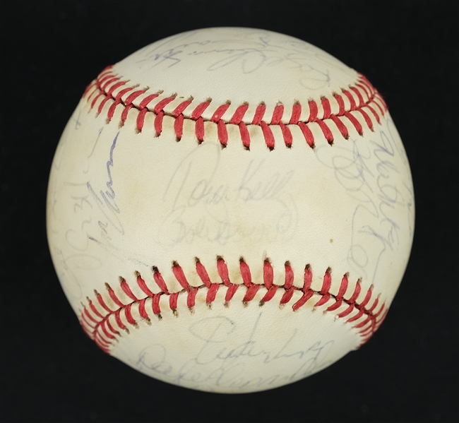 Vintage 1988 American League All-Star Team Signed Baseball w/Kirby Puckett & Cal Ripken Jr.