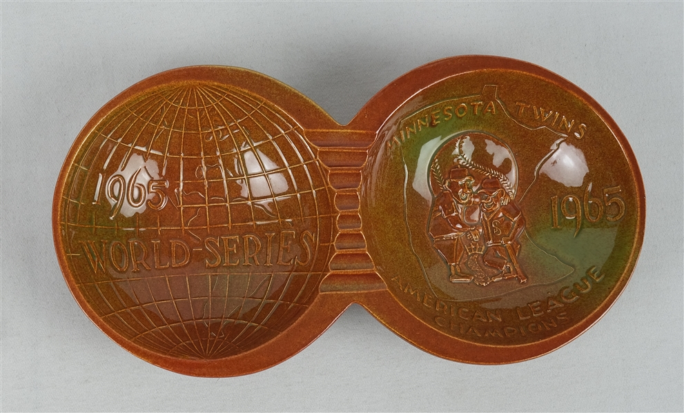 Minnesota Twins 1965 World Series Red Wing Double Ash Tray