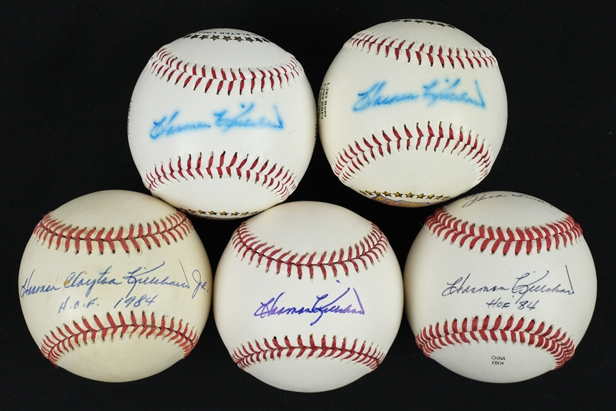 Harmon Killebrew Lot of 5 Autographed Baseballs JSA
