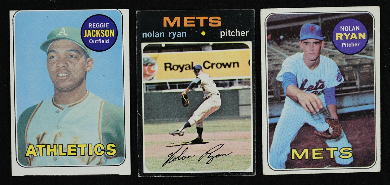Vintage Baseball Card Lot w/Nolan Ryan & Reggie Jackson Rookie
