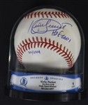 Kirby Puckett Autographed & Inscribed HOF Baseball Beckett Graded 9 Mint