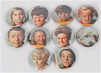 Brady Bunch Set of 10 Collectors Pins