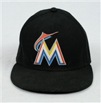 Ichiro Suzuki c. 2015-16 Miami Marlins Game Used Hat w/Dave Miedema LOA