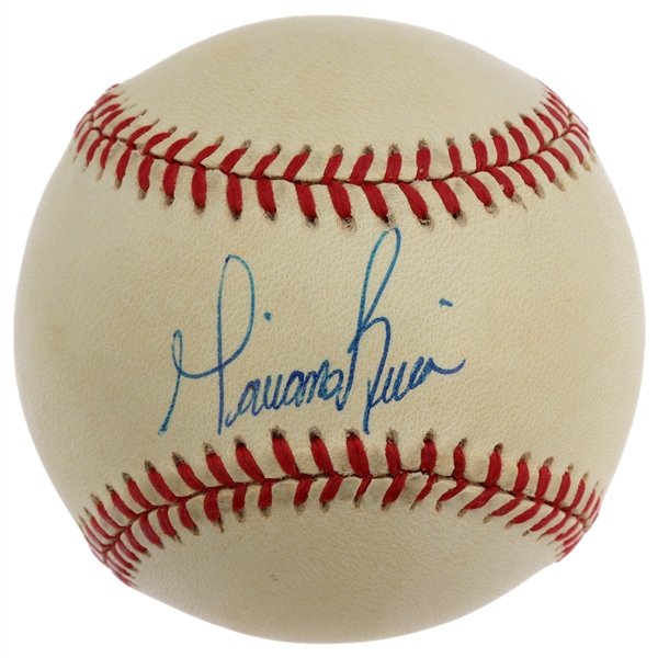 Mariano Rivera Autographed 1996 World Series Baseball JSA