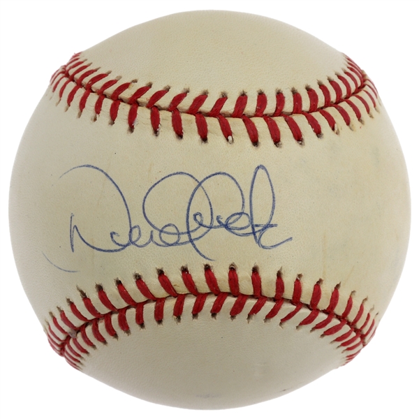 Derek Jeter Autographed 1996 World Series Baseball JSA