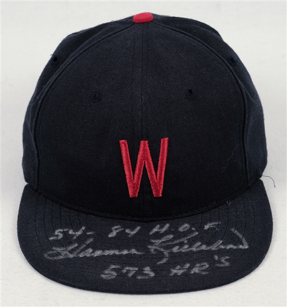 Harmon Killebrew Autographed & Inscribed Washington Senators Hat