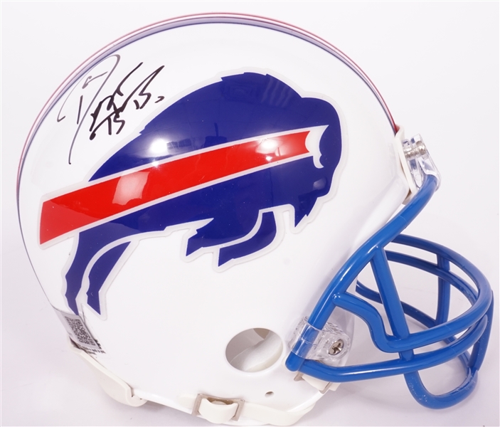 Don Beebe Autographed Buffalo Bills Mini Helmet 