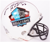 Jon Delamielleure Autographed & Inscribed Hall of Fame Mini Helmet Beckett