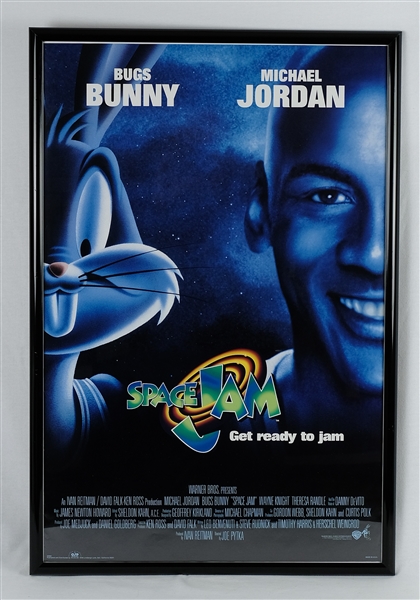Michel Jordan & Bugs Bunny Original 24x36 Space Jam Movie Poster