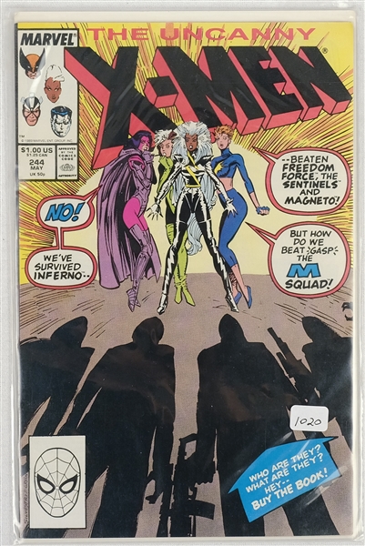 The Uncanny X Men May 1989 Comic Book Issue No 244  