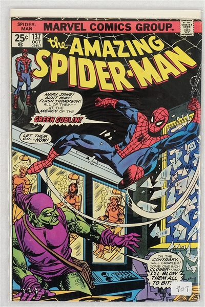 The Amazing Spider-Man Oct 1974 Comic Book Issue No 137 