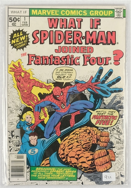 What If Spider-Man Joined The Fantastic Four Feb 1977 Comic Book Issue No 1 