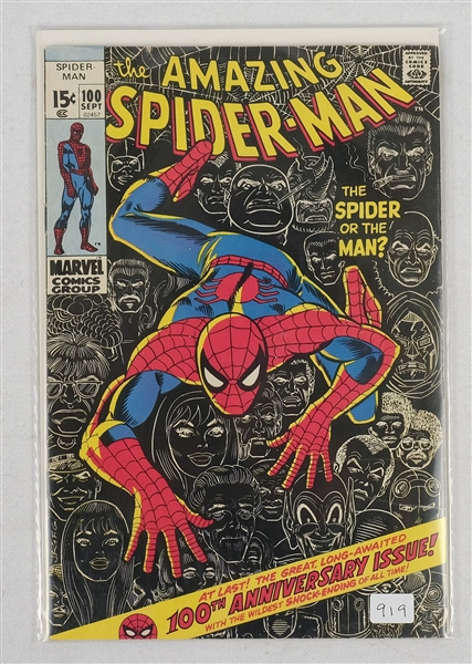 The Amazing Spiderman Sept 1971 Comic Book No 100 