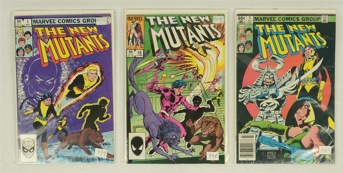 The New Mutants Lot of 3 Vintage Comic Books