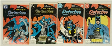 Lot of 4 Detective Comics - Batman Vintage Comic Books 
