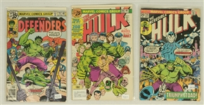 Lot of 3 Vintage Incredible Hulk Comic Books