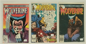 Lot of 3 Vintage Wolverine Comic Books