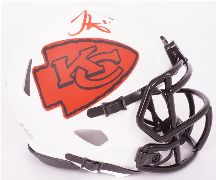 Tyreek Hill Autographed Kansas City Chiefs Mini Helmet JSA