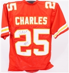 Jamaal Charles Autographed Kansas City Chiefs Red Replica Jersey Beckett