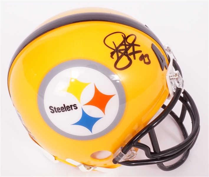 Troy Polamalu Autographed Pittsburgh Steelers Mini Helmet Beckett