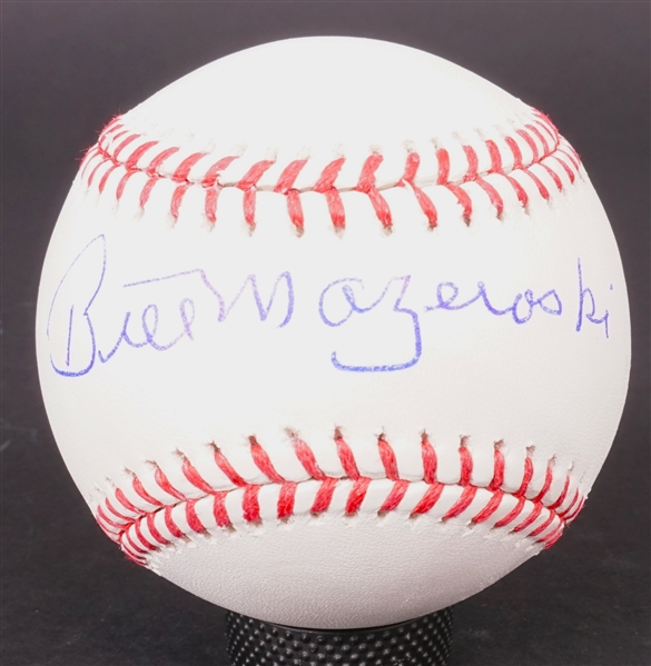 Bill Mazeroski Autographed Official Baseball Beckett