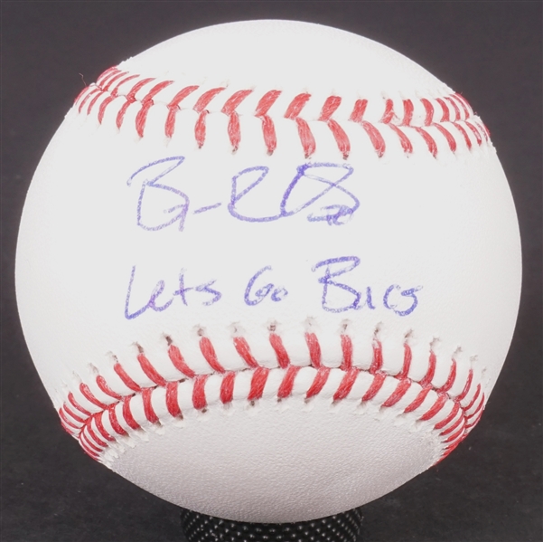 Brian Reynolds Autographed & Inscribed Lets Go Bucs Official Baseball Beckett