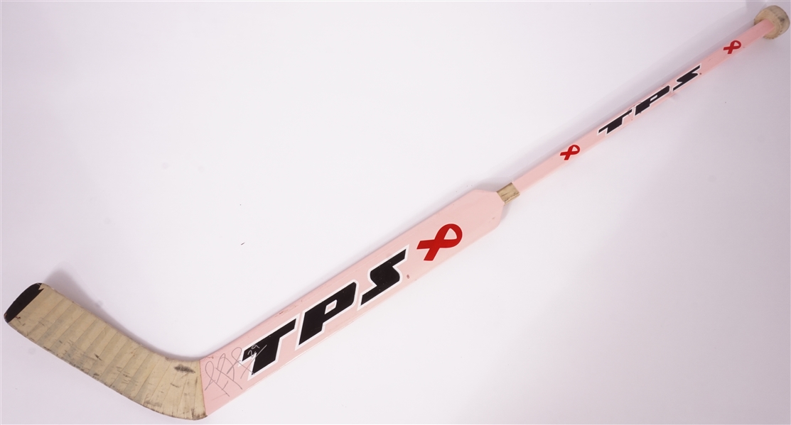 Josh Harding Game Used & Autographed Hockey Stick