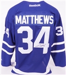 Auston Matthews Autographed Toronto Maple Leafs Authentic Jersey