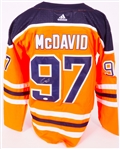 Connor McDavid Autographed Edmonton Oilers Replica Jersey JSA