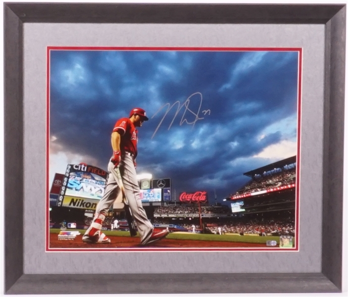 Mike Trout Autographed Framed 16x20 Photo MLB